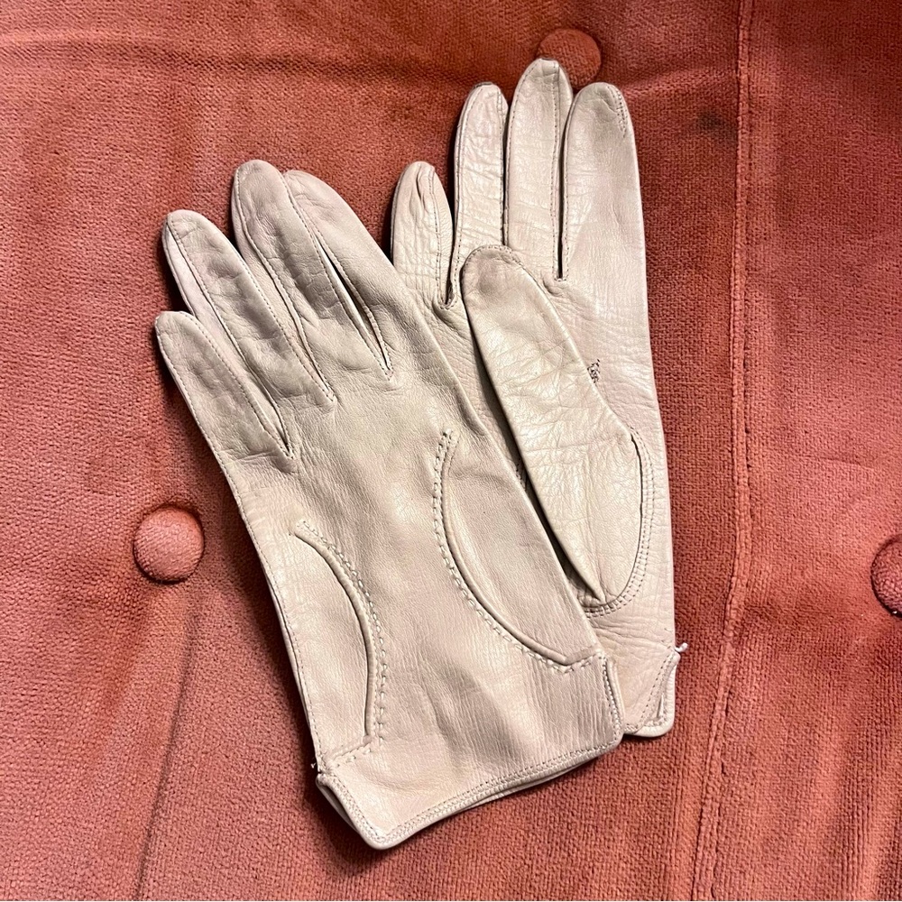 Vintage Italian leather gloves - butter soft - small
